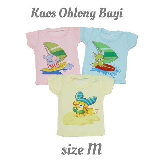 Kaos Oblong Bayi Warna size M/Kaos Bayi Tipis/Baju Bayi/Atasan Bayi