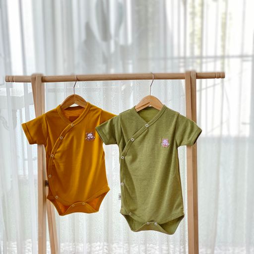 Cocopop Baby - Coco Kimono Baby Jumper ( 0 6 Bulan / 6 12 Bulan / 12 18 Bulan / 1 Tahun ) Baju Tidur Piyama Bayi Polos Kaos Katun Bayi Perempuan Laki Laki Cotton Baru Lahir Newborn