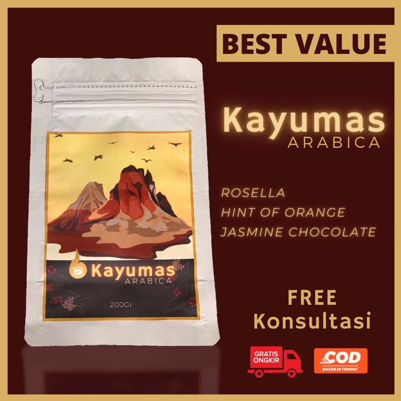 

Kopi Arabika Kayumas Biji / bubuk 200 gram | KOPIMAS Single Origin Arabica SPECIAL COFFEE