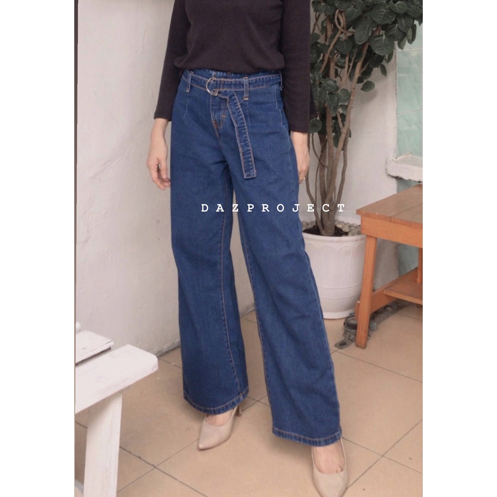 Kulot Jeans Otif Basic Free Belt by Dazproject