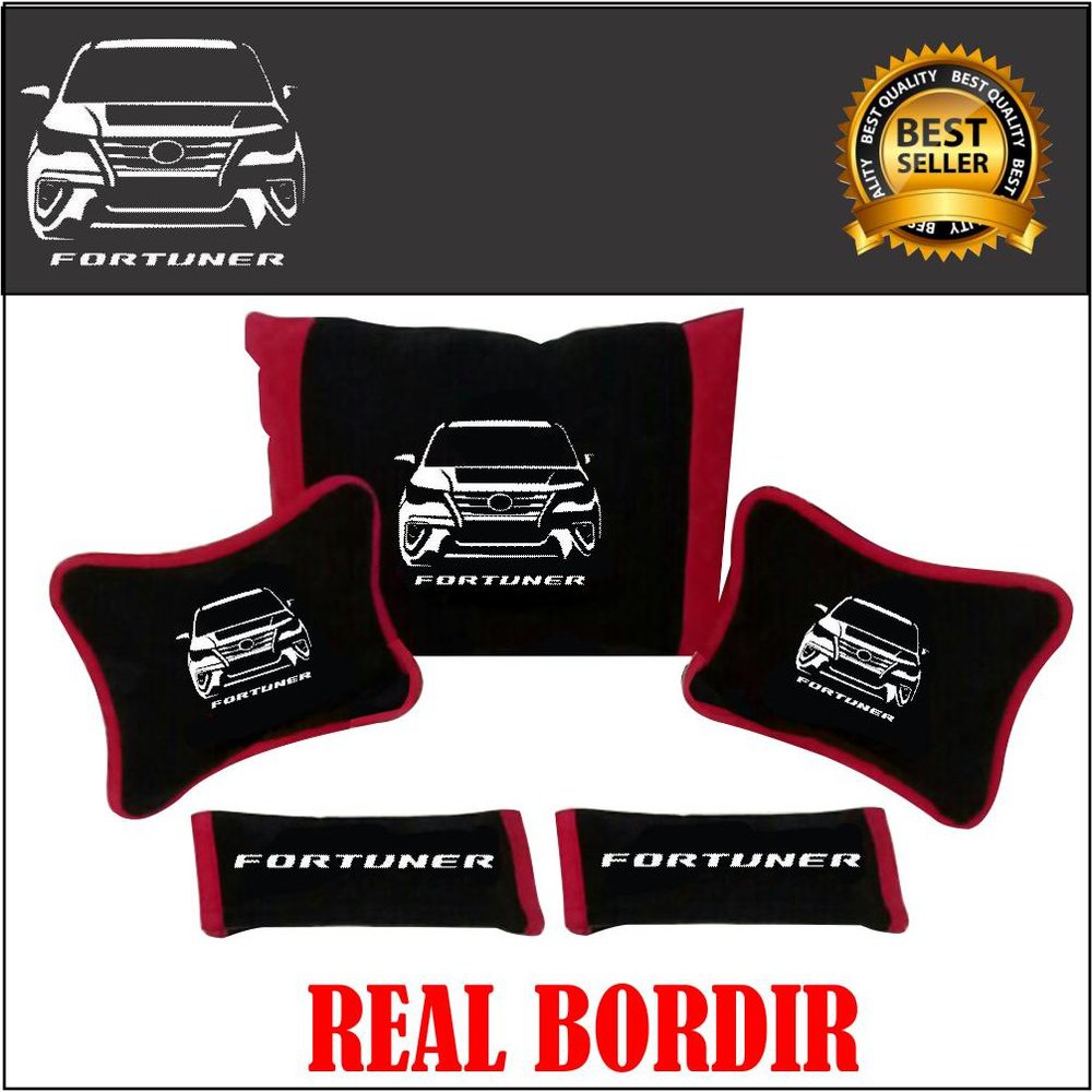 BANTAL MOBIL FORTUNER AKSESORIS HEADREST MOBIL