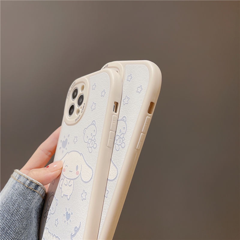 Soft Case Desain Anjing Putih Ujung Bulat Untuk IPhone 12 13 11 Pro Max X Xs Max Xr 1134