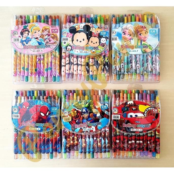 

Crayon Putar Isi 24 Warna Model Karakter