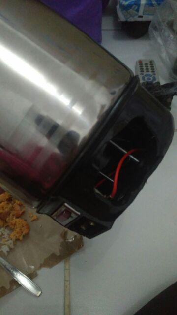 Mug Listrik Pemasak Air Merek Q2 Stainless Steel Ukuran 14 Cm Teko Listrik Peralatan Dapur 0082