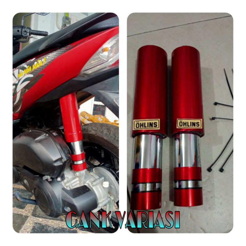 cover shock belakang yamaha lexi, pengaman shock belakang lexi