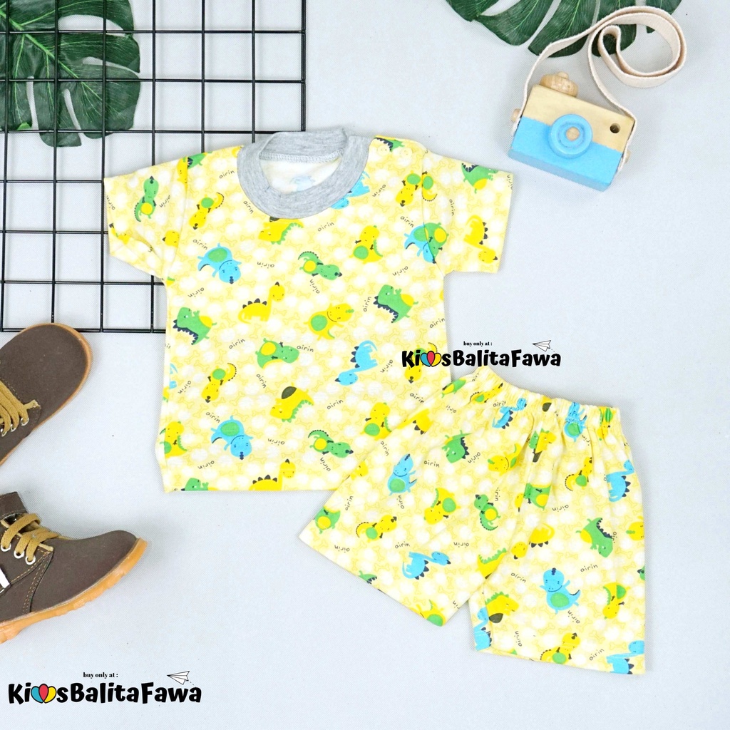 1 Set Setelan Standar SNI Baby New Born / Lengan Pendek Celana Baju Bayi Kaos Import Kancing Adem