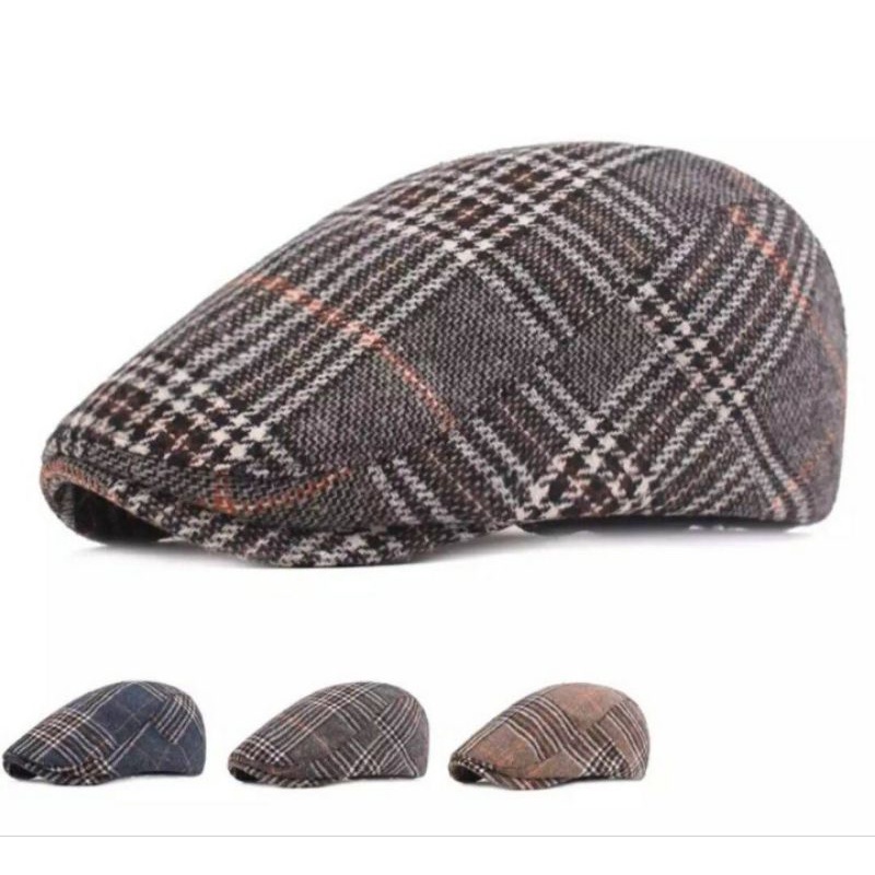 Topi kodok dewasa/topi pet motif pria/topi kodok motif kotak/terlaris