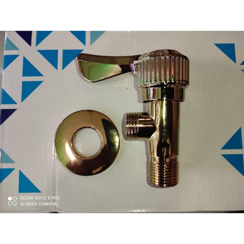 stop Valve GOLD stopkran kloset wastafel water heater