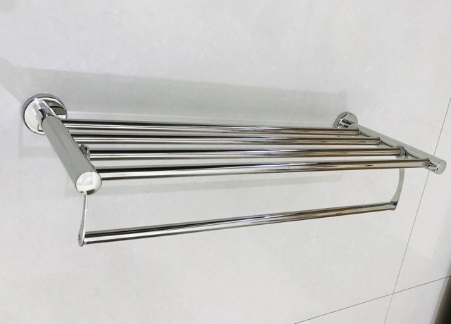 Rak Handuk Dinding Gantung / Rak Kamar Mandi 5 Susun Towel Rack Double TR1905S