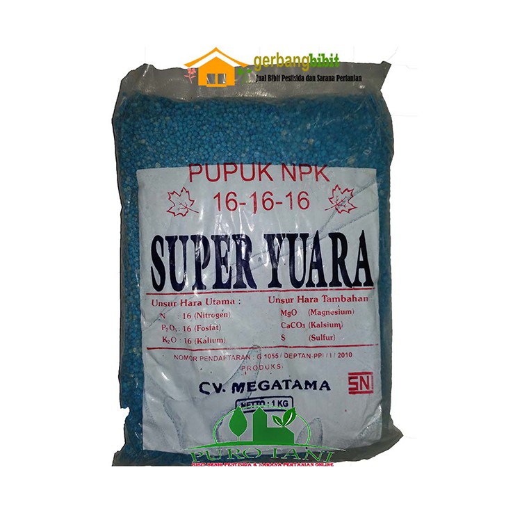  Pupuk NPK 16 16 16 Pupuk NPK Biru Super Yuara mempercepat 