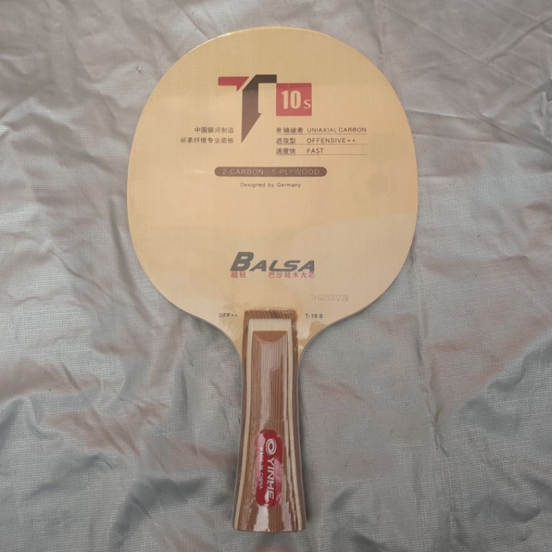 yinhe T10s carbon fl bat bet blade ping pong