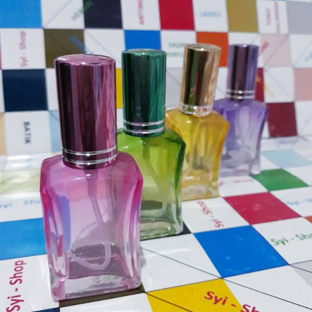 Botol Parfum Spray Kaca Warna Mini 14ml