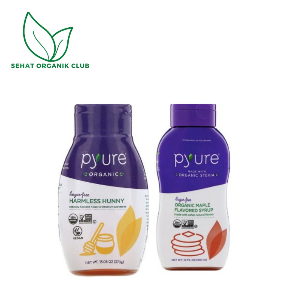 Pyure Organic Sugar Free Honey / Maple Flavored Syrup sugar free 415 ml ORI
