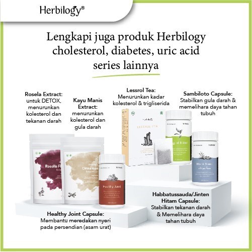 HERBILOGY King Of Bitter - Sambiloto Immune Booster dan Diabetes SALE Exp June 2023