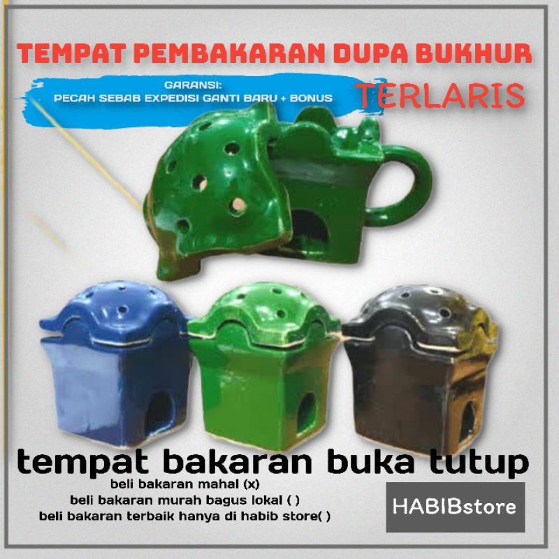 HABIBstore ⭐⭐⭐⭐⭐      bisa bayar di tempat prapen keramik tempat bakaran dupa gaharu bakhur bukhoor by al-Attas