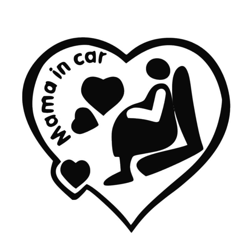 Stiker Mobil/Motor Mama in Car LOVE STIKER