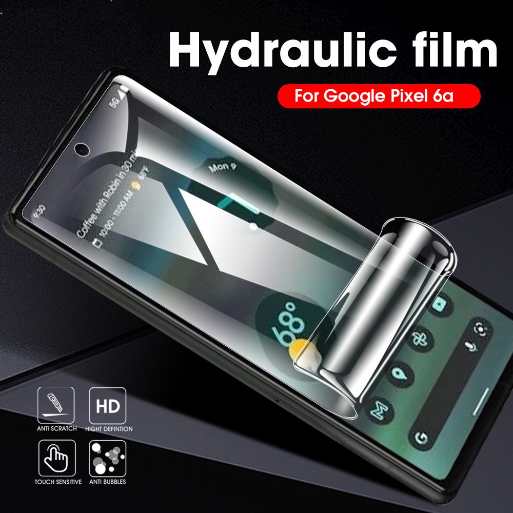 1pc Film Pelindung Layar Tempered Glass Hydrogel Anti Gores Untuk Google Pixel 6a / 6a