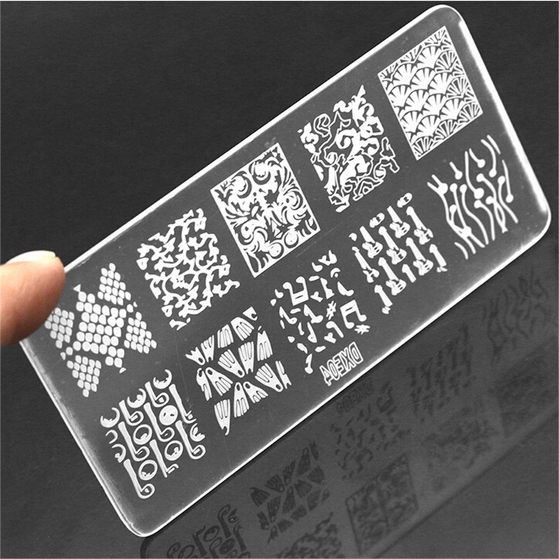 Plat Template Stempel Untuk Dekorasi Kuku