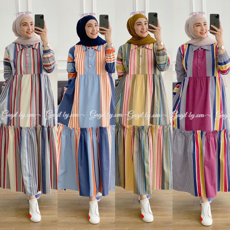 GAGIL MIDI DRESS MONELA ORIGINAL GAGIL FASHION BY OVA