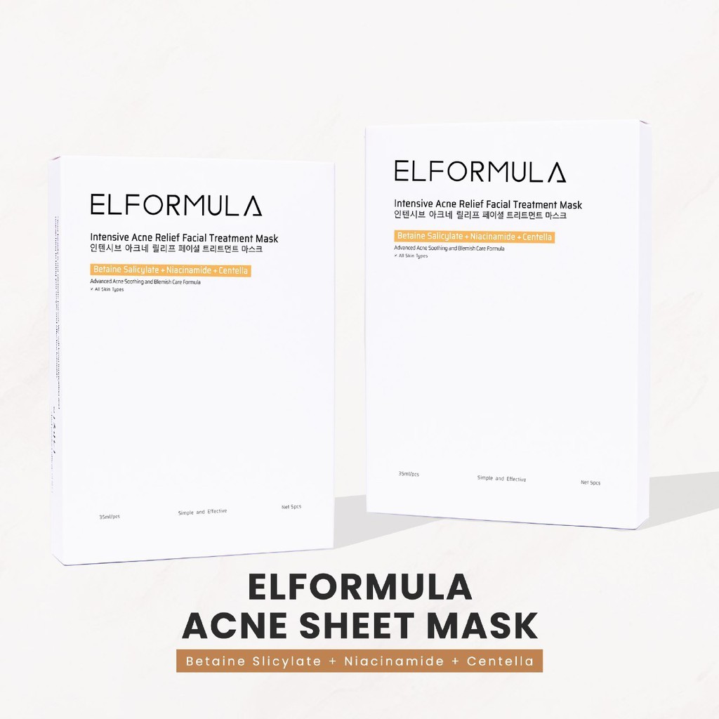 ELFORMULA Intensive Acne Relief Facial Treatment Mask