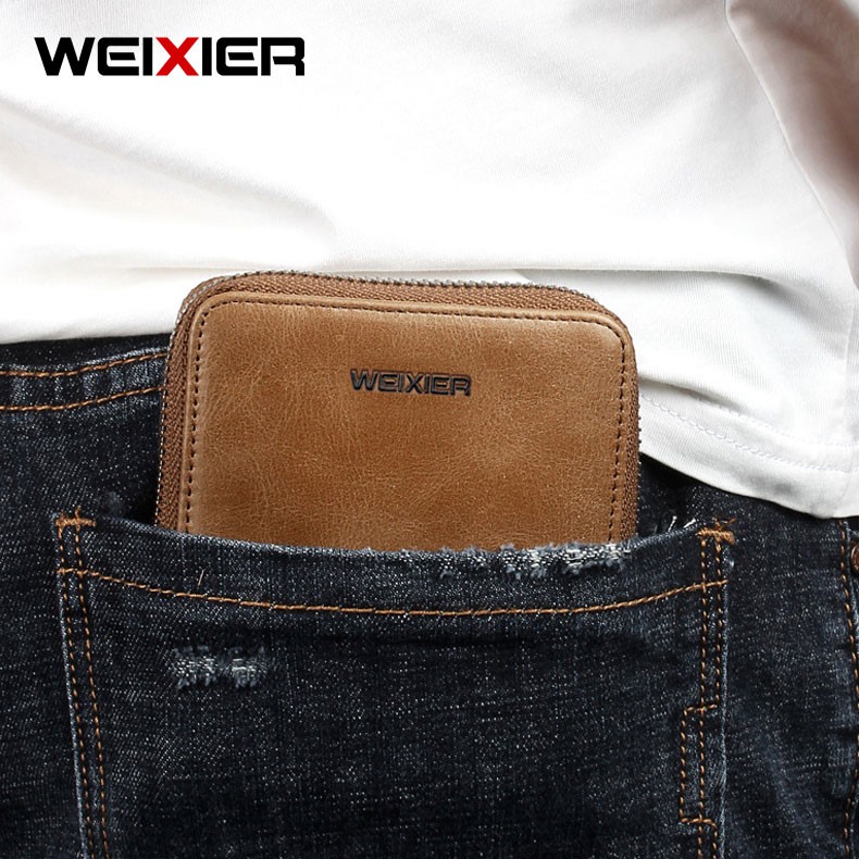 WEIXIER W98 Dompet Lipat Pria Bifold Pendek Kulit Premium WK-SBY