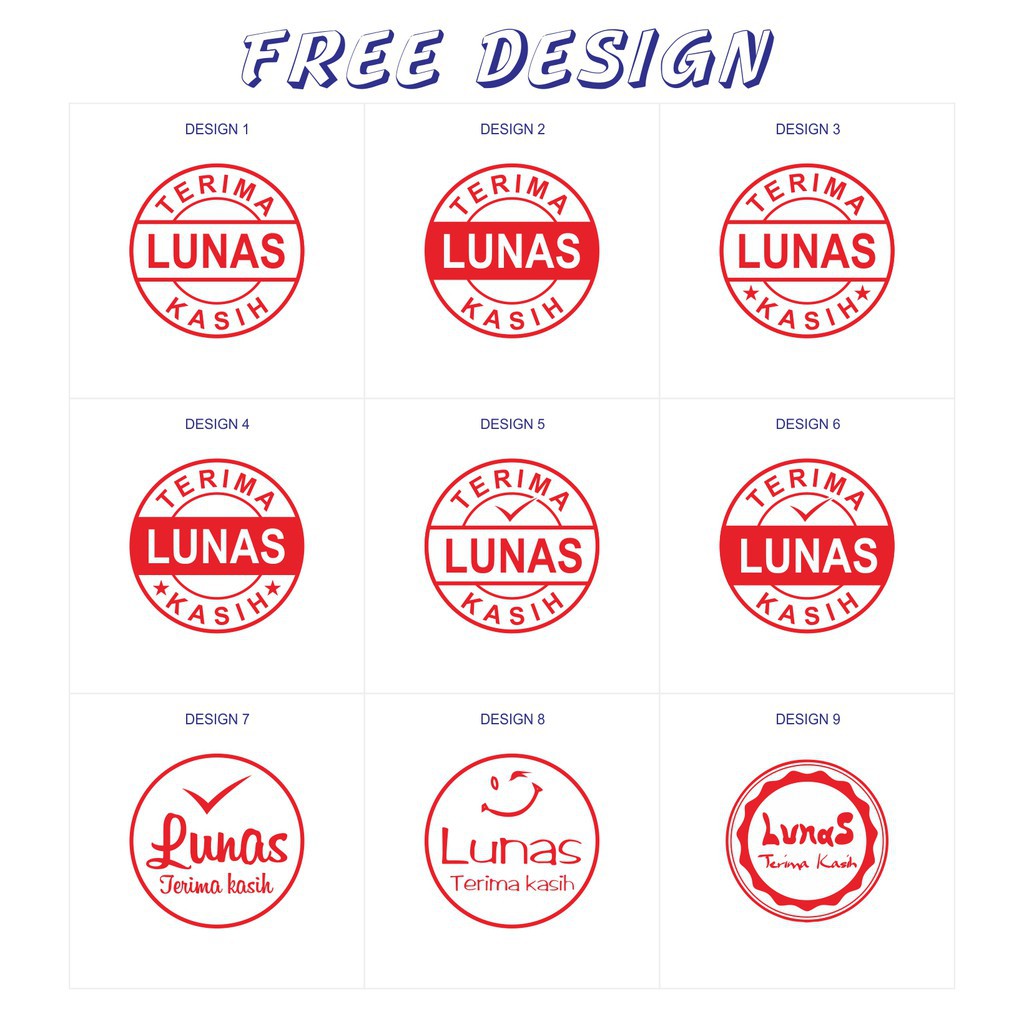 

Stempel Lunas, Stempel Toko
