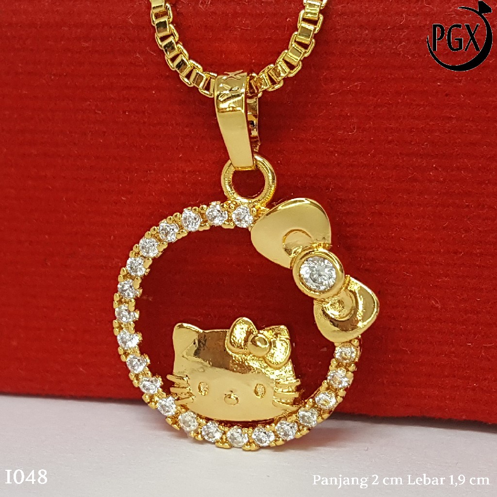 PGX Liontin Kalung Xuping Wanita Aksesoris Fashion Perhiasan Lapis Emas  - I048