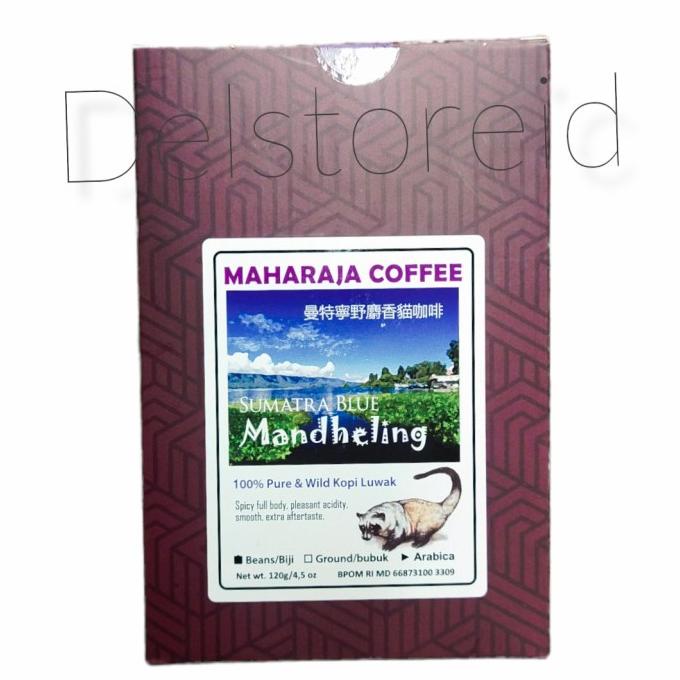

MAHARAJA COFFEE SUMATRA BLUE 100% PURE WILD KOPI LUWAK BIJI 120 GR FBFG63546