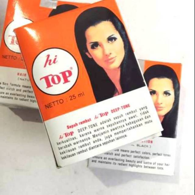 HI TOP 25ml Semir Rambut Hair Dye Lotion NATURAL BLACK