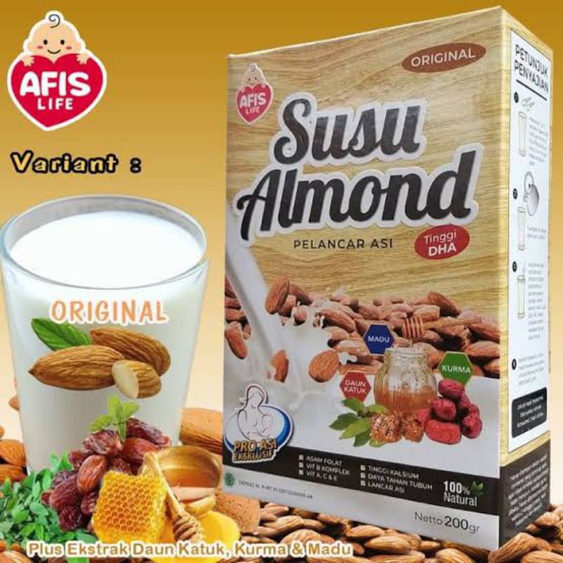 

susu almond//susu pelancar asi// almond susu