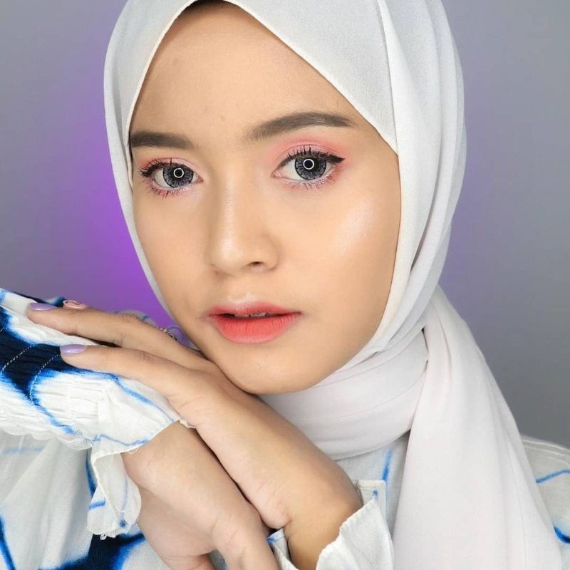 Softlens ZUHRA DIA 14.50mm NORMAL & MINUS GREY BROWN GREY CHOCO (-0.50 S/D -3.00) GRAY