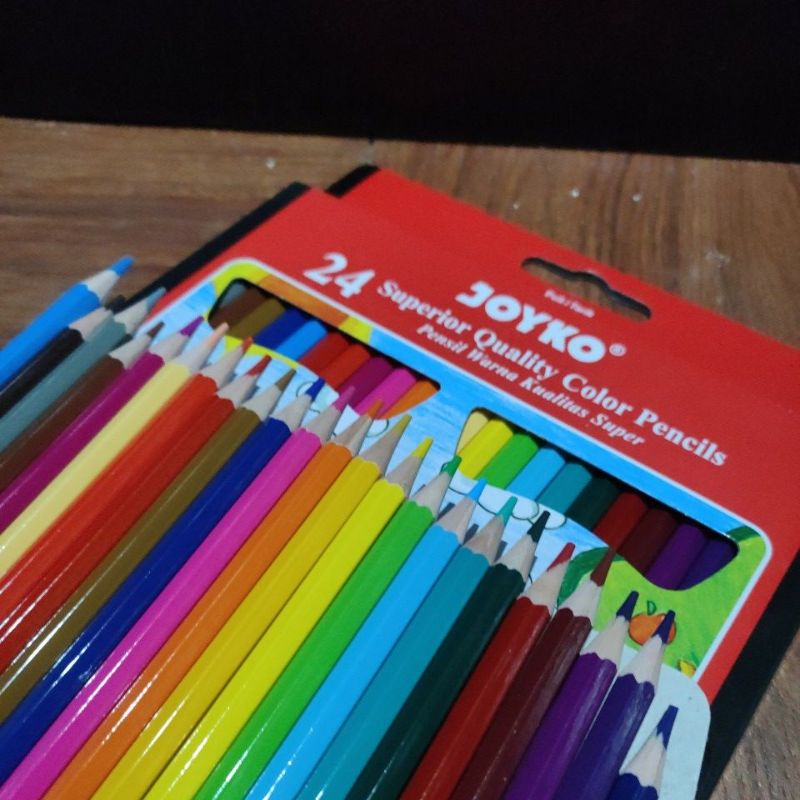 

( 1 set )Pensil warna Joyko pensil warna 24 24warna