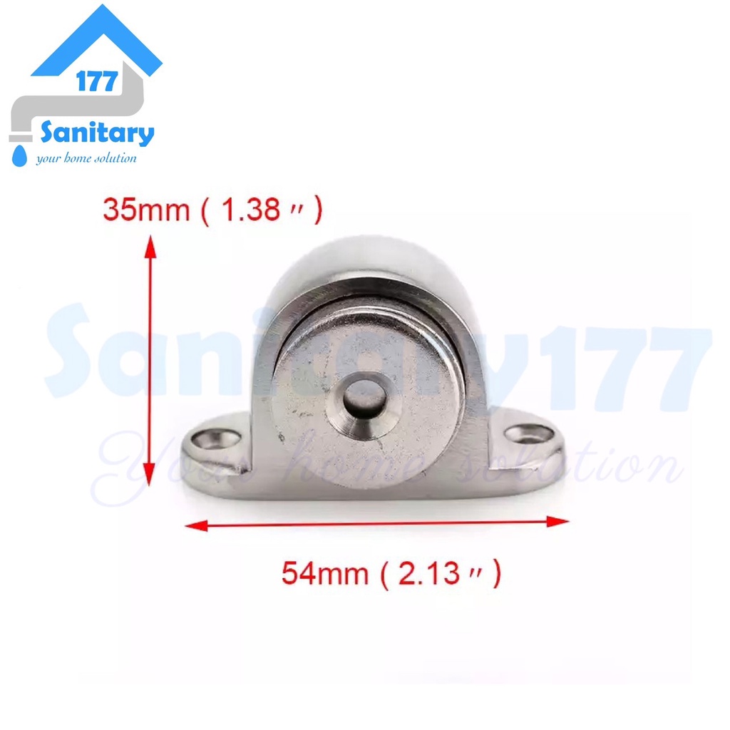 Stopper Magnet Mini Stainless 30A-Penahan doorstop doorstopper pintu kecil mungil magnet door stoper stopper pengganjal stop pengaman per magnnet