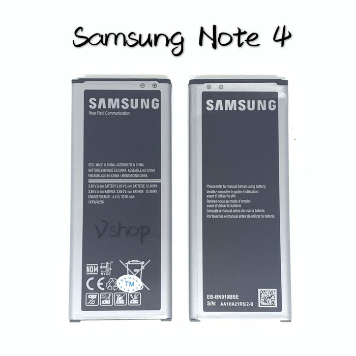 BATTERY BATERAI BATRE SAMSUNG NOTE 4 - N910