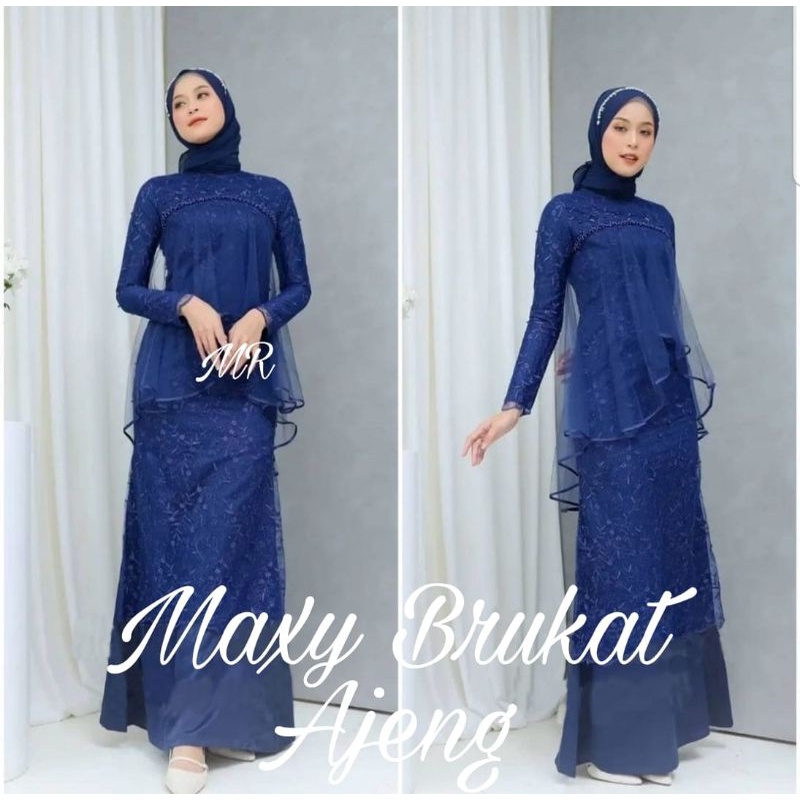 MAXY AJENG MUTIARA, BRUKAT MOSCREPE, GAMIS HIJAB MUSLIM, DRESS