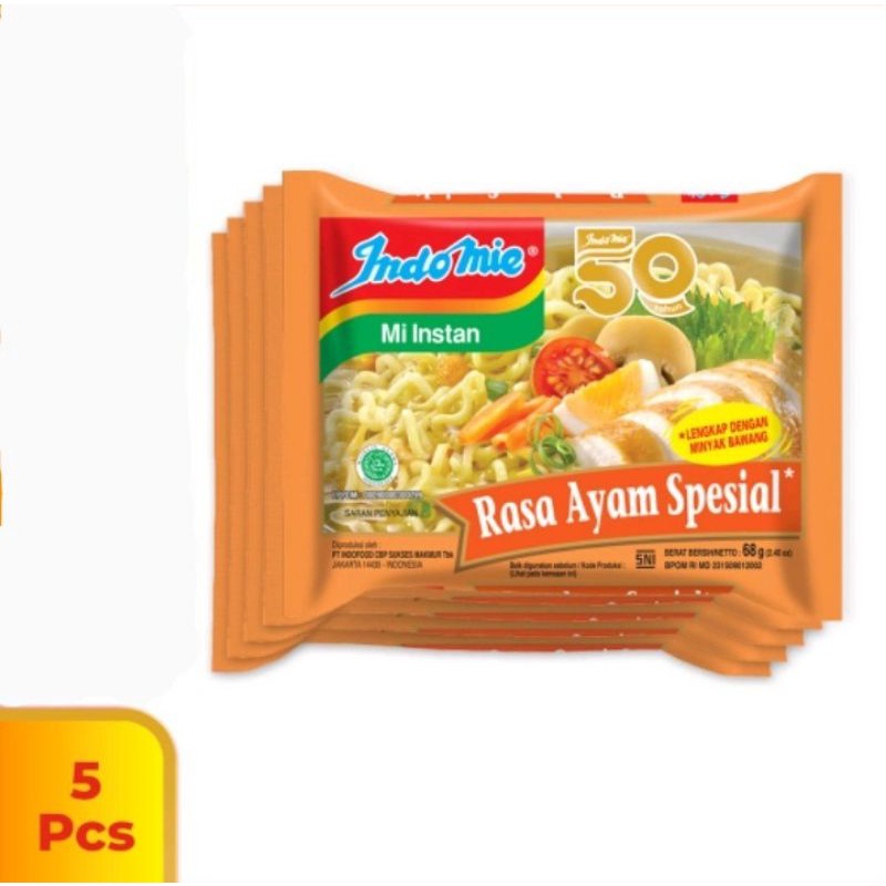 

INDOMIE AYAM SPESIAL mie 5 Pcs