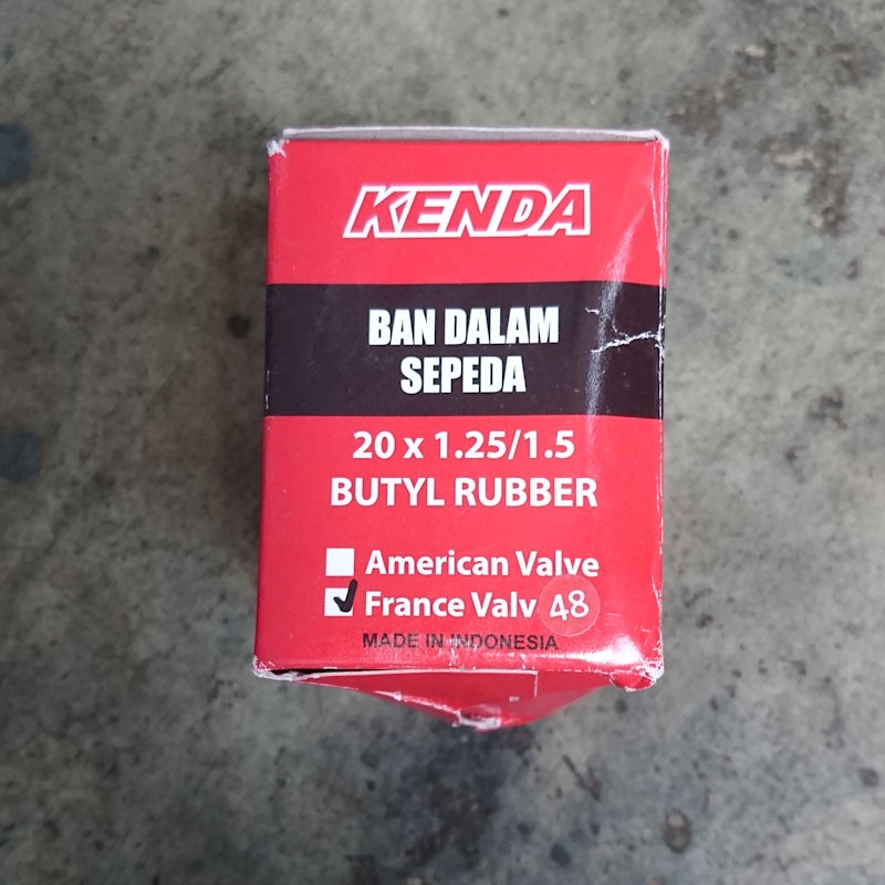 Ban Dalam Kenda 20 x 1.25/1.5 FV48 Sepeda Mini Lipat Pentil Presta