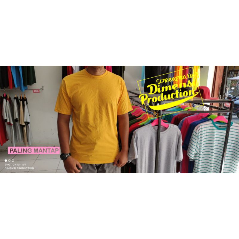 KAOS POLOS MUSTARD