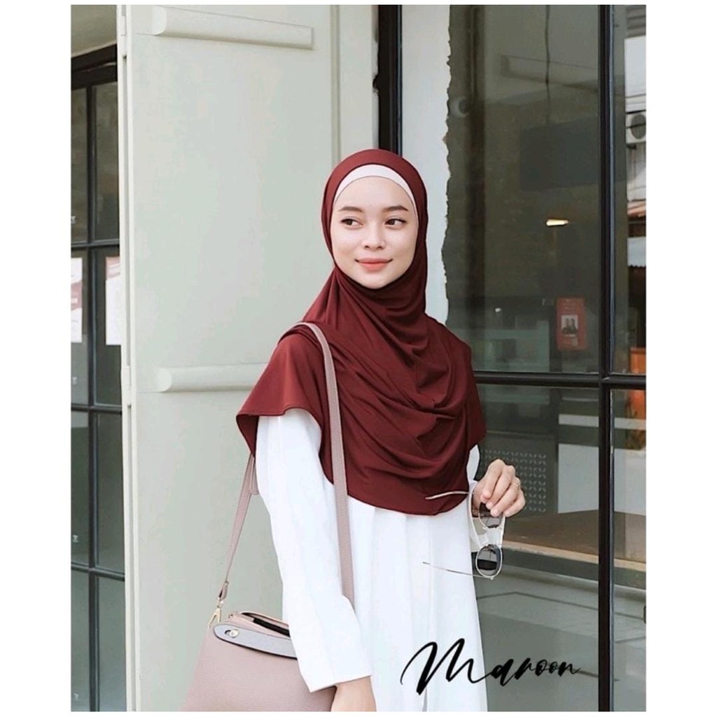 Aida hijab bergo jersey premium / jilbab instan