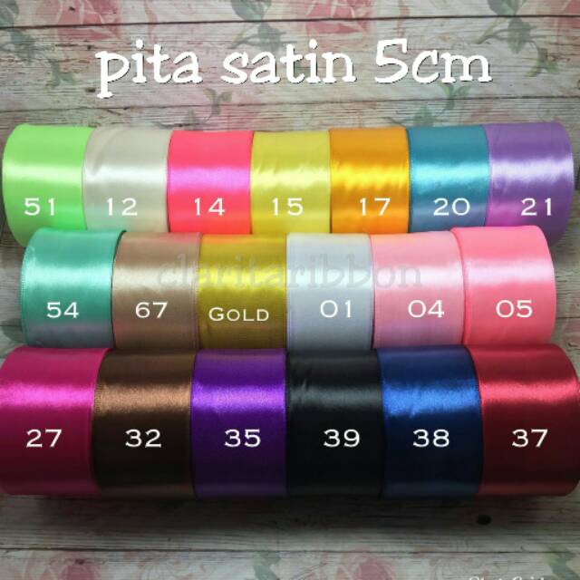 Pita satin 5cm / 2&quot; inch Pita Craft Pita Bouquet Pita Hampers