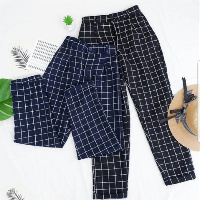 VIVI PANTS | CELANA KOTAK VIVI PANJANG / KOREAN STYLE PANTS / CELANA PANJANG WANITA