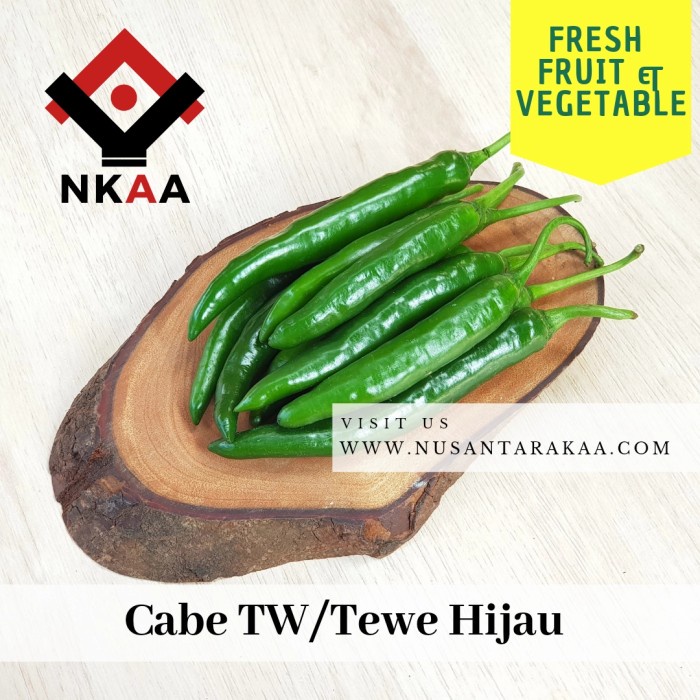 

Cabe TW / Tewe Hijau Fress 1000 gr