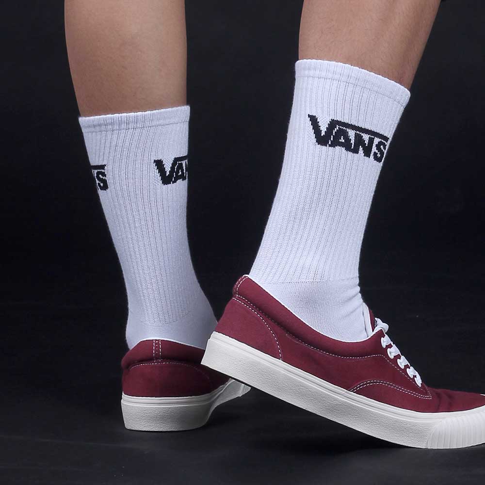 Kaos Kaki Vans Old School Putih Spandex Unisex Skateboard Skater Size Setinggi Betis