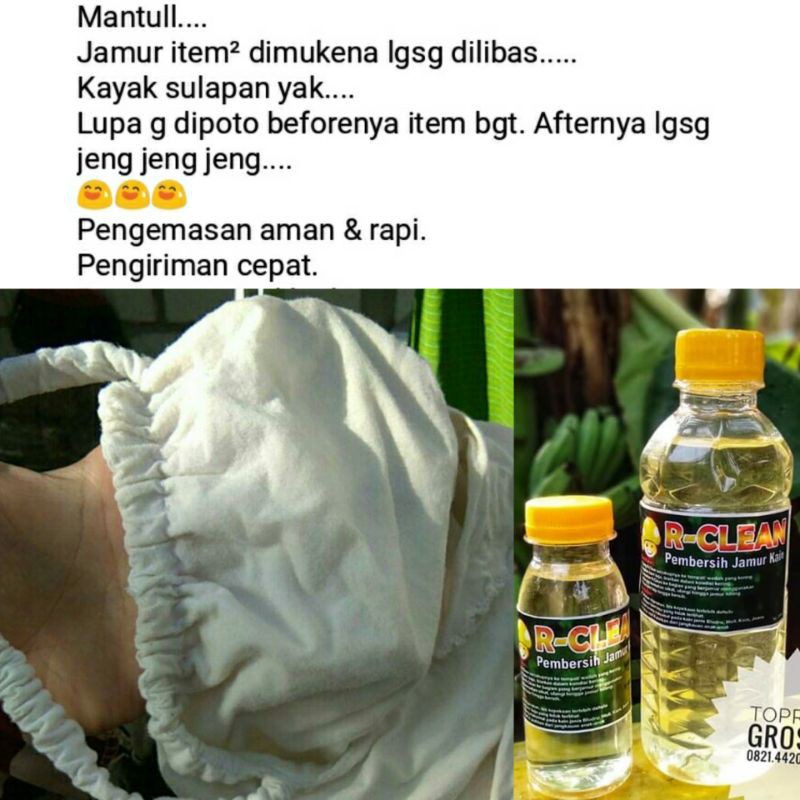 [1 Liter] RCLEAN OBAT/ PEMBERSIH JAMUR KAIN