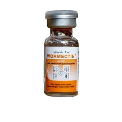 Wormectin 2ml - Obat Kutu Kucing Caplax Anjing Parasit Kelinci Tungau