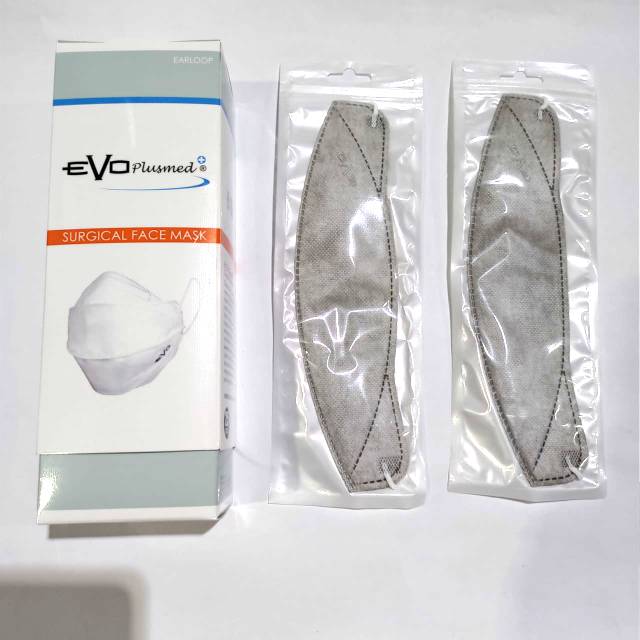 Masker Evo Plusmed N95 Original 3Ply Abu satuan