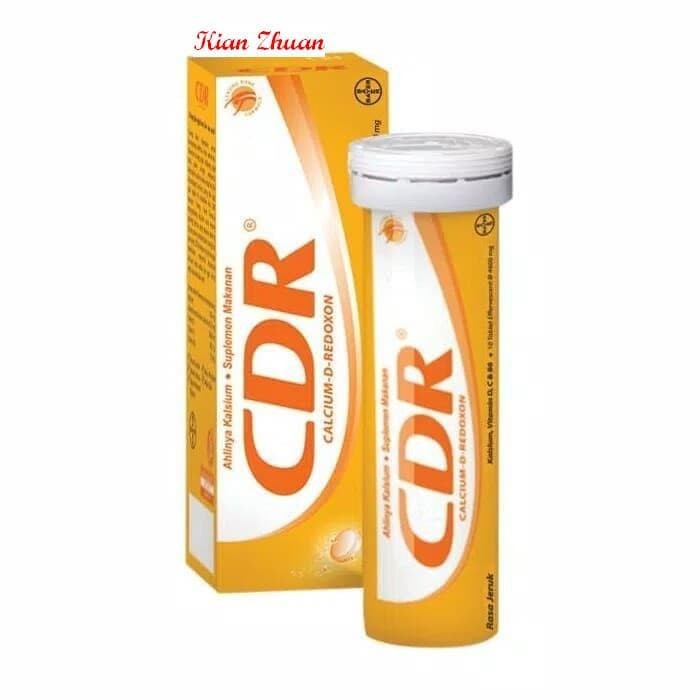 CDR Calcium-D-Redoxon Rasa Jeruk 10 Tablet