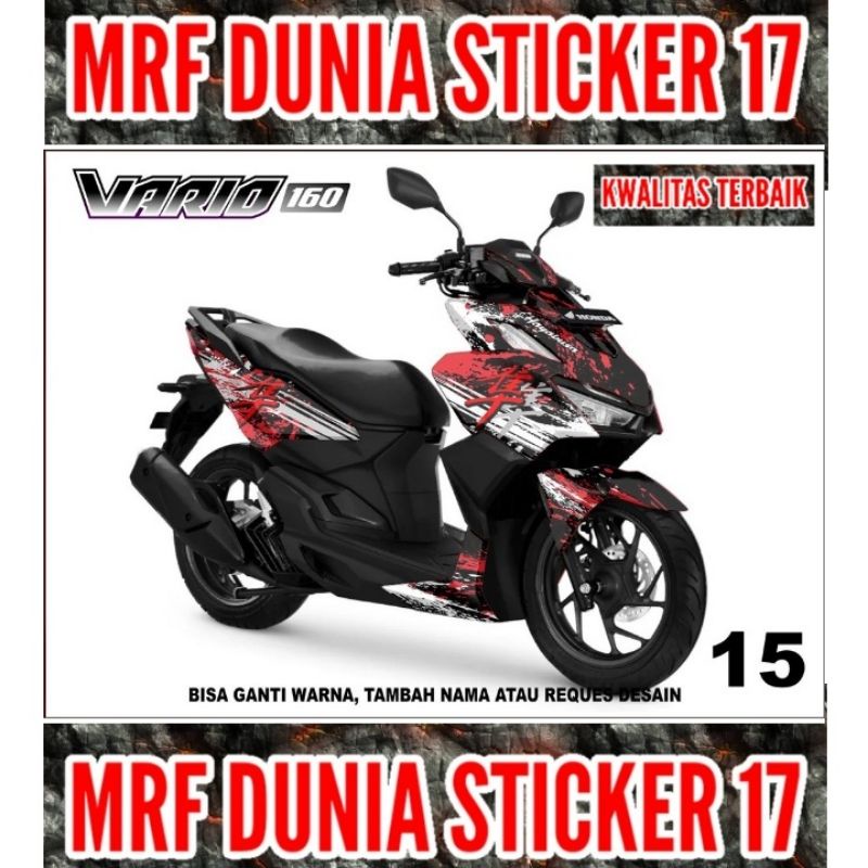Sticker decal Vario 160 Full Body  Decal Motor Vario 160 Sticker Motor Vario 160 Decal Sticker Motor