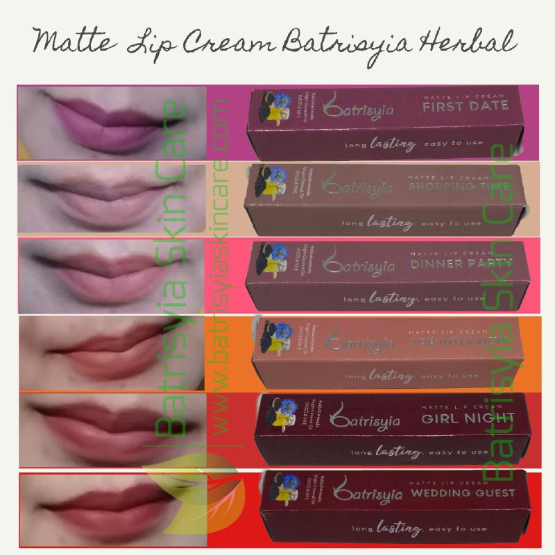 Batrisyia Matte Lip Cream varian Shopping Time (ST)