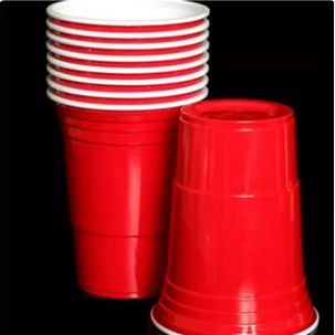 

CUP GELAS PLASTIK MERAH 450Ml